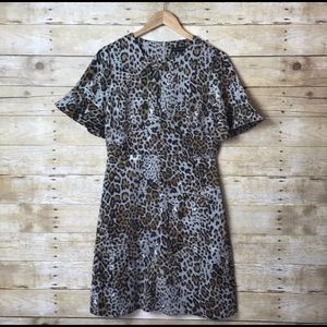 Banana Republic Leopard Print Dress Size 6